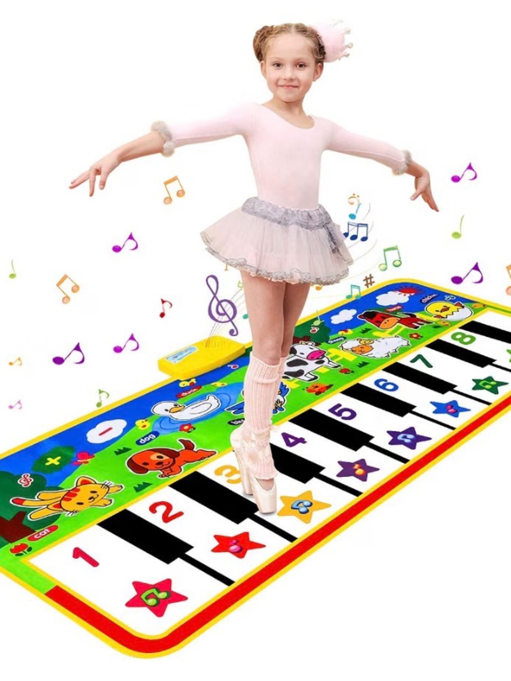 Floor Piano Mat，Musical Toys for Toddlers 1-3 Piano Keyboard Music Play Mat 047